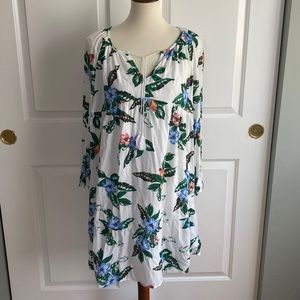 Old Navy Tropical Floral Gauzy Dress Sz M